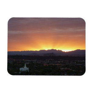 Soluppgång över St. George Utah Ligcape Magnet