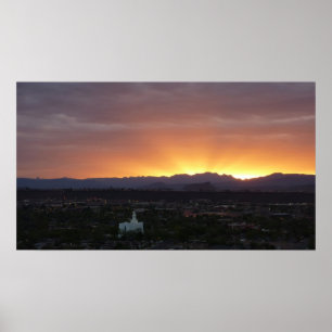 Soluppgång över St. George Utah Ligcape Poster