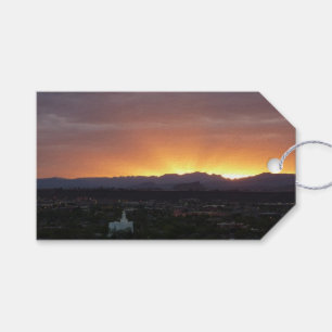 Soluppgång över St. George Utah Ligcape Presentetikett