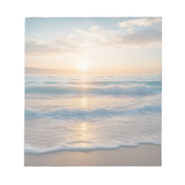 Soluppgång över stranden anteckningsblock