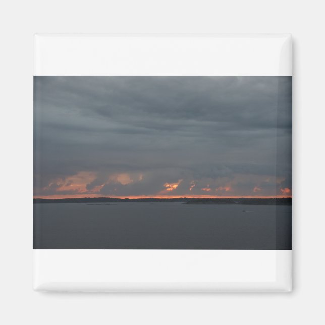 Soluppgång över svenska arkipelagen..JPG Magnet (Framsidan)