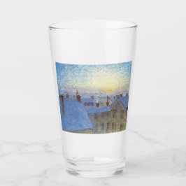 Soluppgång över taket (av Eugène Jansson) Glaskopp