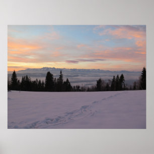 Soluppgång över Tatras Poster