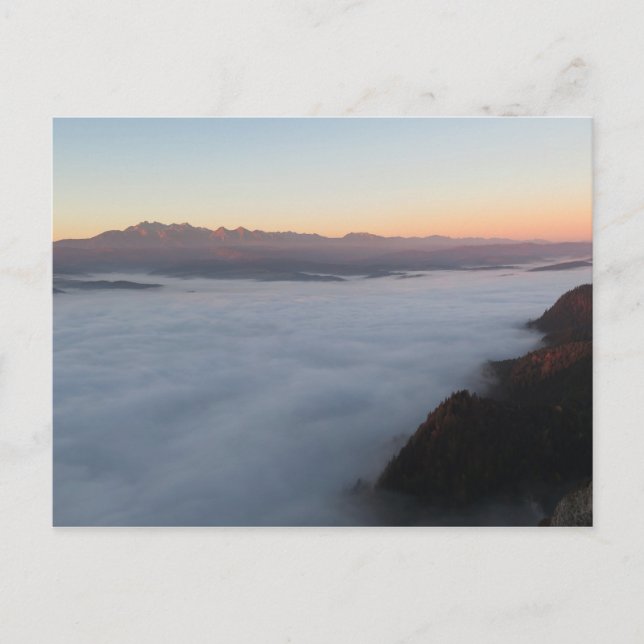 Soluppgång över Tatras Vykort (Framsida)