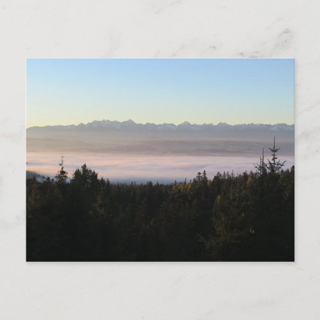 Soluppgång över Tatras Vykort (Framsida)