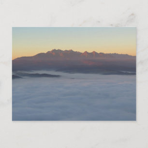 Soluppgång över Tatras Vykort
