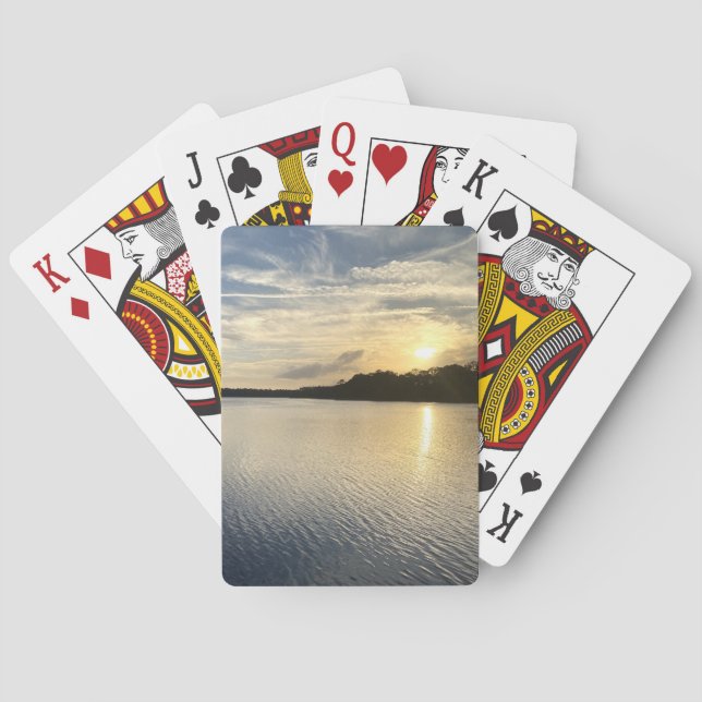 Soluppgång över Wildcat Lake Casinokort (Baksidan)
