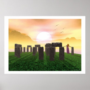 Soluppgång på Avalon Poster