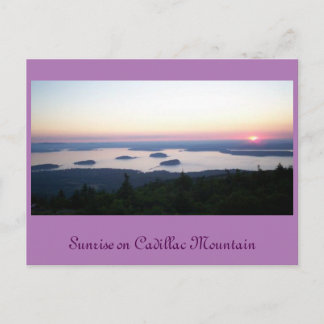 Soluppgång på Cadillac Mt., vykort