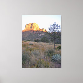 Soluppgång på Casa Grande, BBNP, Texas Canvastryck