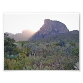 Soluppgång på Chisos, Big Bend Nat'l Park, Texas Fototryck