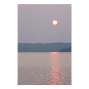 Soluppgång på Elk Sjö, Michigan Fototryck