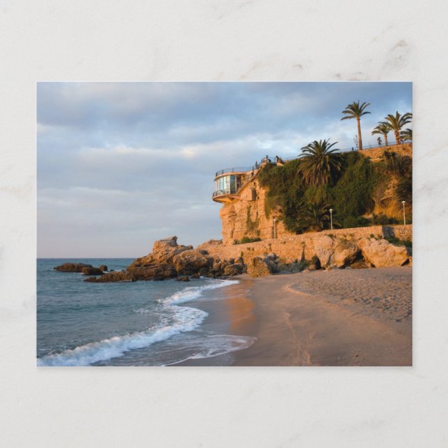 Soluppgång på en Beach i Nerja Vykort (Framsida)