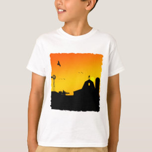 soluppgång på gården t shirt
