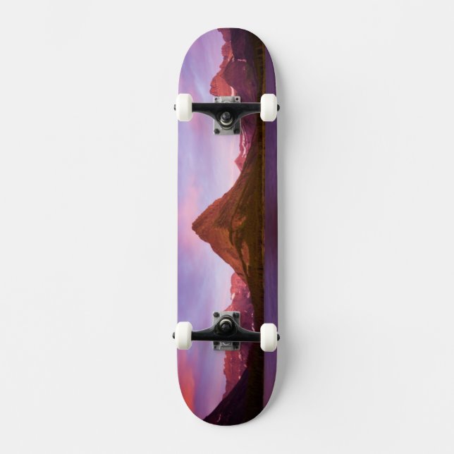 Soluppgång på glaciären mini skateboard bräda 18,7 cm (Framsida)