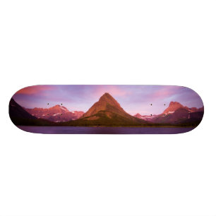 Soluppgång på glaciären mini skateboard bräda 18,7 cm