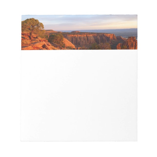 Soluppgång på Grand View Trail at CO Monument Anteckningsblock (Framsida)