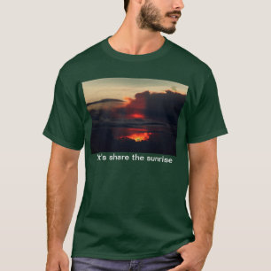 soluppgång på haleakalaen som är volcan, på ö t-shirt