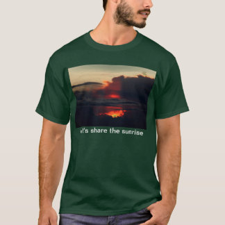 soluppgång på haleakalaen som är volcan, på ön av t-shirt