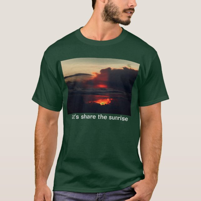 soluppgång på haleakalaen som är volcan, på ön av t-shirt (Framsida)