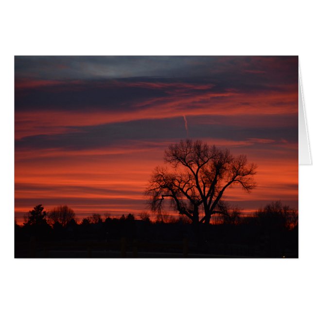 Soluppgång på Harper sjön Hälsningskort (Framsidan Horizontal)