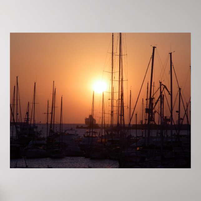 Soluppgång på Kreta Poster (Framsidan)