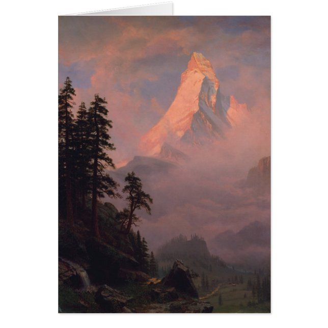 Soluppgång på Matterhorn Hälsningskort (Framsidan)