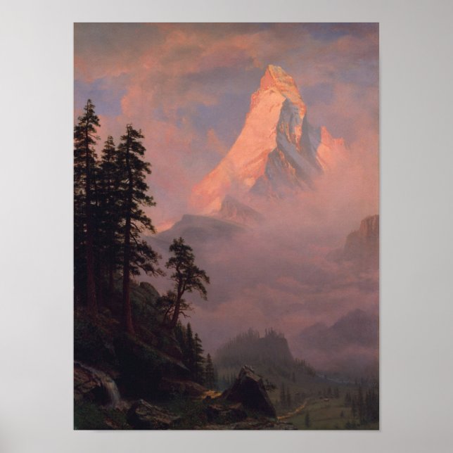 Soluppgång på Matterhorn Poster (Framsidan)