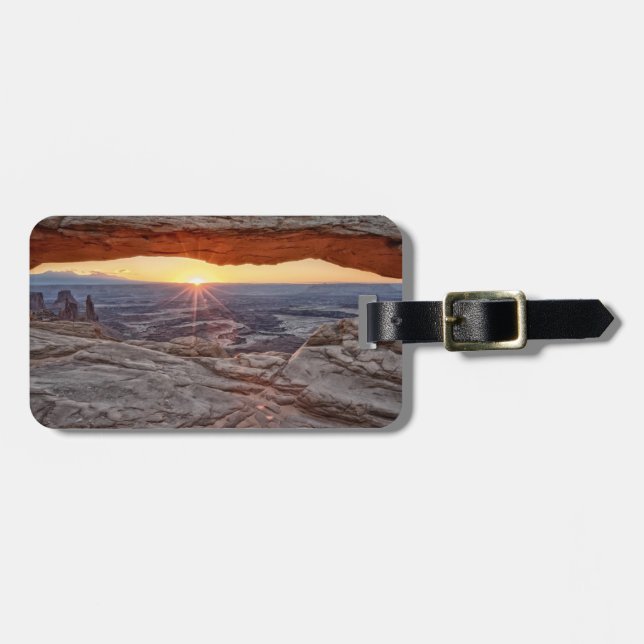 Soluppgång på Mesa-bågen, Canyonlands nationalpark Bagagebricka (Horisontell Framsida)