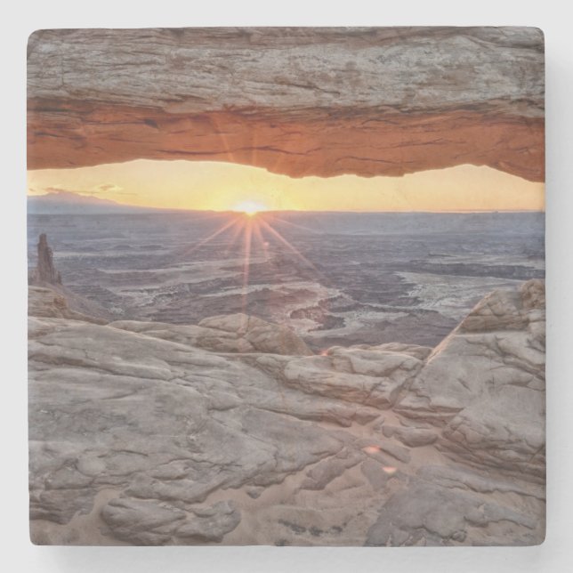 Soluppgång på Mesa-bågen, Canyonlands nationalpark Stenunderlägg (Framsidan)