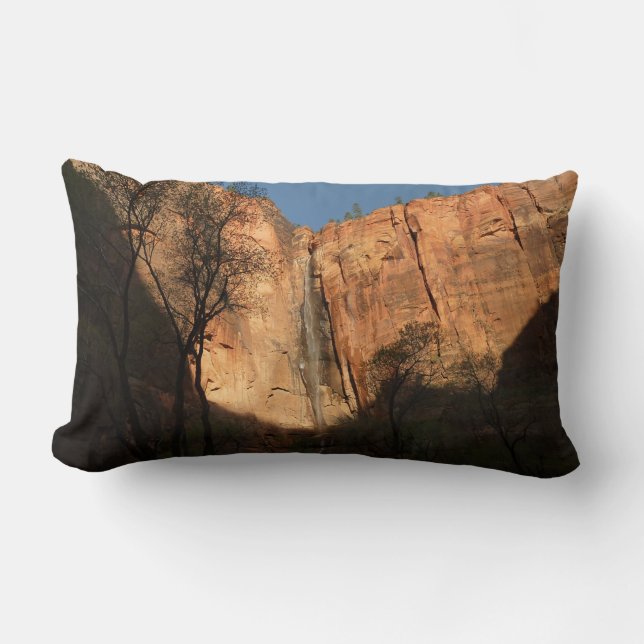 Soluppgång på Riverside Walk Trail vid Zion Lumbarkudde (Framsida)