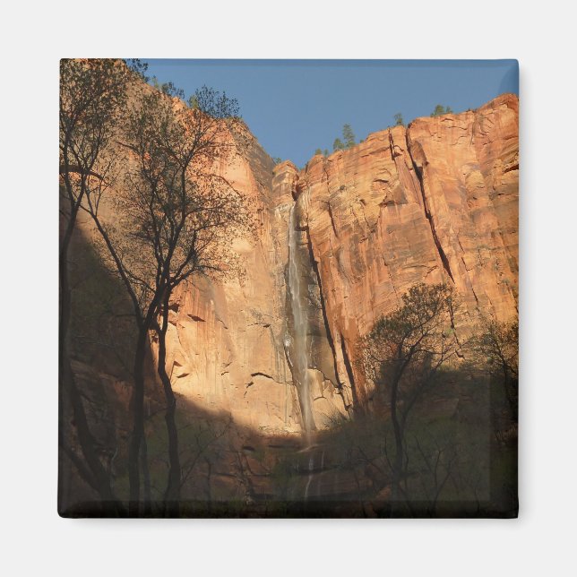 Soluppgång på Riverside Walk Trail vid Zion Magnet (Framsidan)