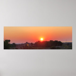 Soluppgång på Sicilien Poster