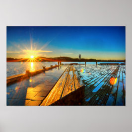 Soluppgång på Sjö Poster