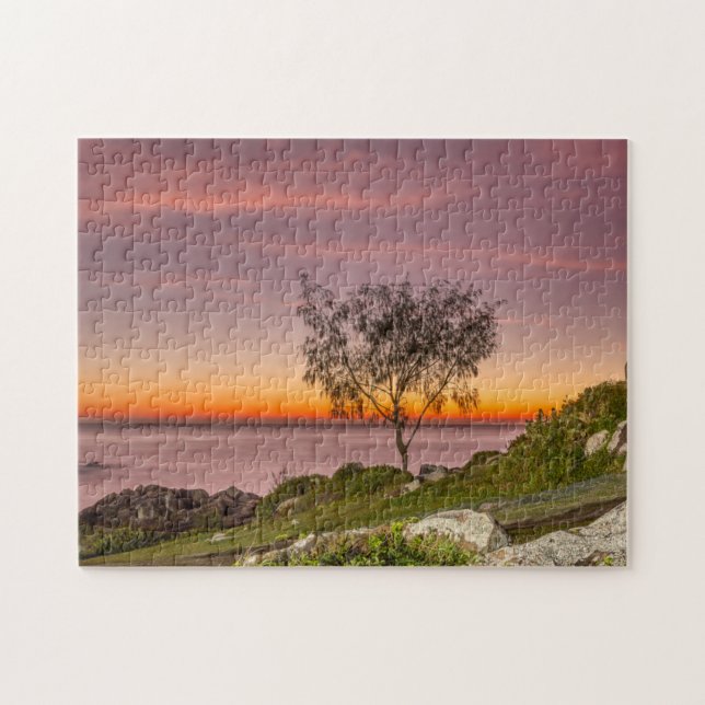 Soluppgång på stranden Armação Pussel (Horisontell)