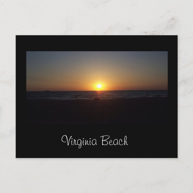 Soluppgång på Virginia Beach Vykort (Framsida)