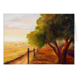 Soluppgång på Whiskey Backe Road Hälsningskort