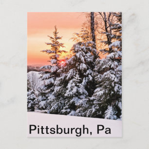 Soluppgång, Pittsburgh, Pa Vykort