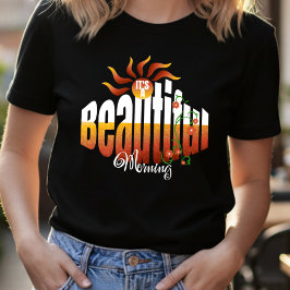 Soluppgång Positivt Meddelande Sött T Shirt