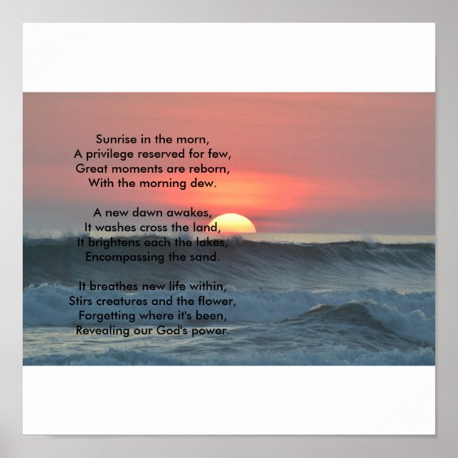 Soluppgång poster (Framsidan)