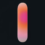 Soluppgång - Rosa Orange i Beige Mini Skateboard Bräda 18,5 Cm<br><div class="desc">Övertoningsdesign - Auraeffekt - Beige,  Rosa och Orange Ombre.</div>