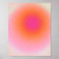 Soluppgång - Rosa Orange i Beige
