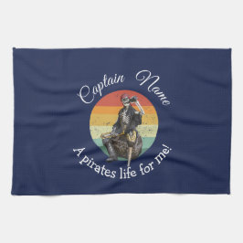 Soluppgång Rum Skeleton Priate Party Kökshandduk