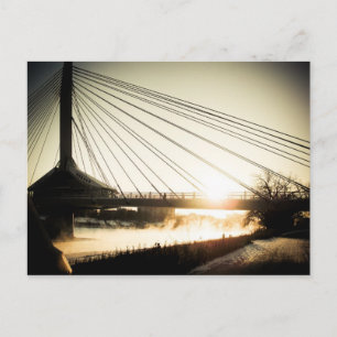 Soluppgång Saint Boniface Bridge 01 vykort