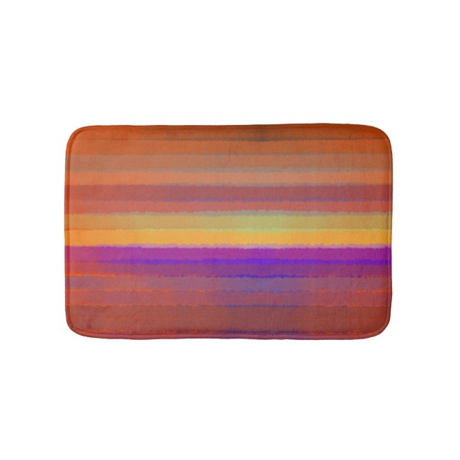Soluppgång Saltvattenfärgspets i Färg Art Badrumsmatta (Framsidan)
