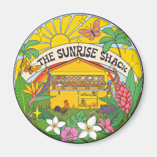 Soluppgång Shack Magnet