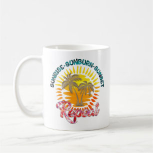 Soluppgång-solbränna-Solnedgång-Repeat Golden Ha Kaffemugg