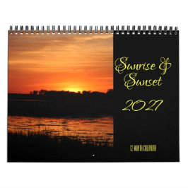 Soluppgång & solnedgång 2027 Väggkalender Kalender