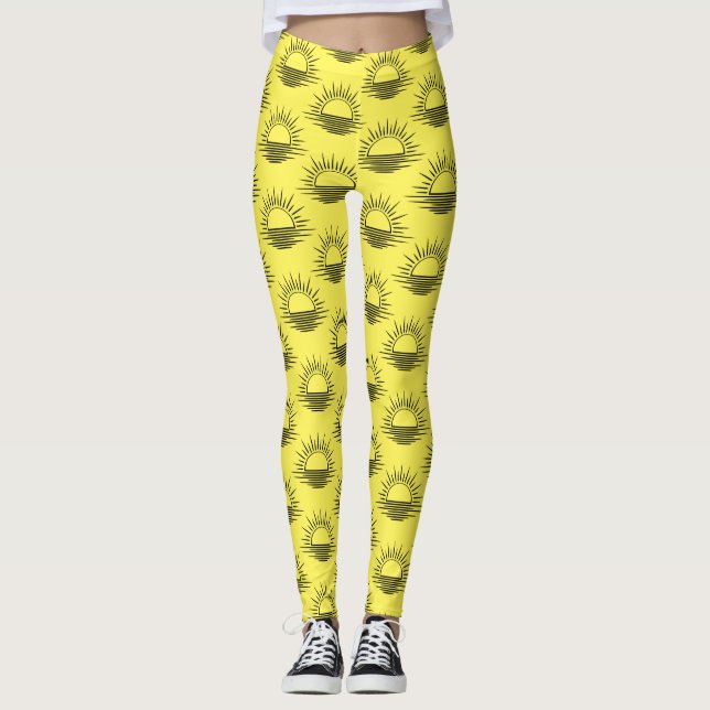Soluppgång/solnedgång Reflektion thunder_Cove Leggings (Framsida)