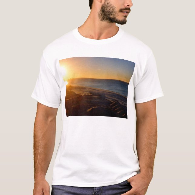 Soluppgång solnedgång tee shirt (Framsida)
